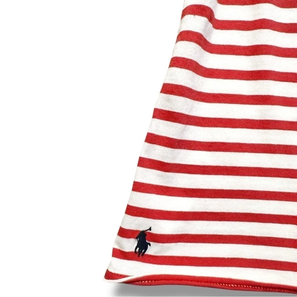 Ralph Lauren | Ruffle Front Striped T-Shirt (4/4T) ♥️